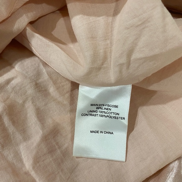 Aje Blush Pink Gathered mini Dress - Picture 6 of 10